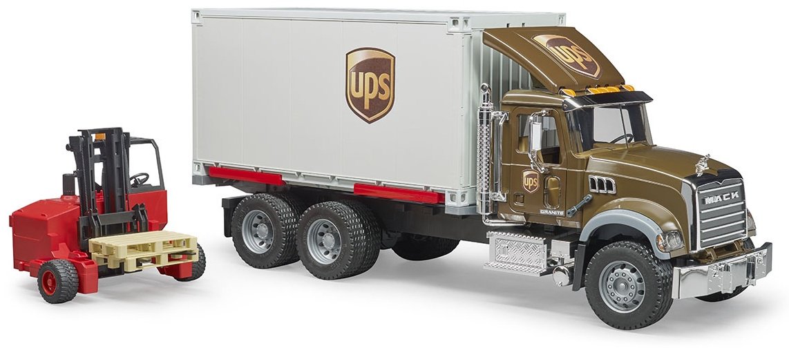 Спецтехника Bruder Mack фургон UPS коричневый - ForteMarket Спецтехника Bruder Mack фургон UPS коричневый купить,0
