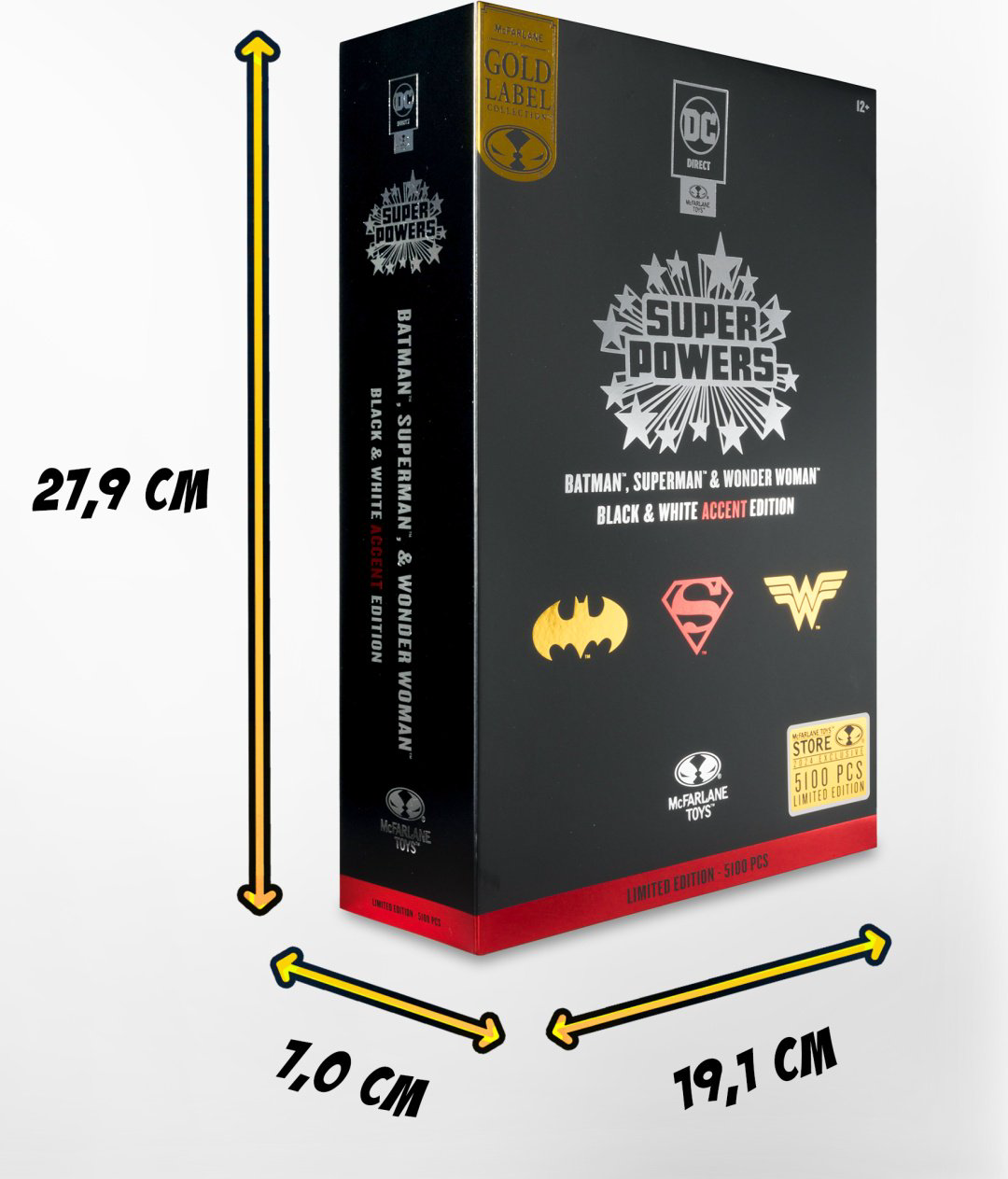 Фигурка McFarlane Супермен, Чудо-женщина, Бэтмен 13 см 3 шт купить,NaN