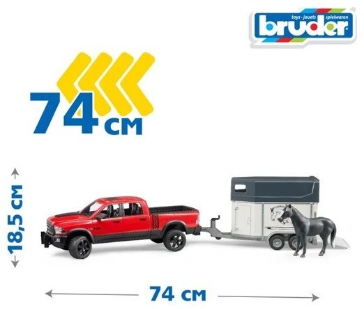 Внедорожник Bruder RAM 2500 красный