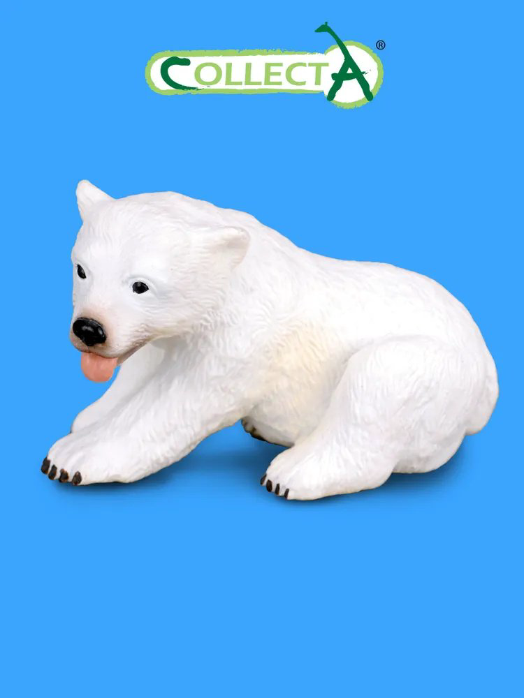 Фигурка Collecta Медвежонок полярного медведя (сидящий), S 3.5 см 1 шт