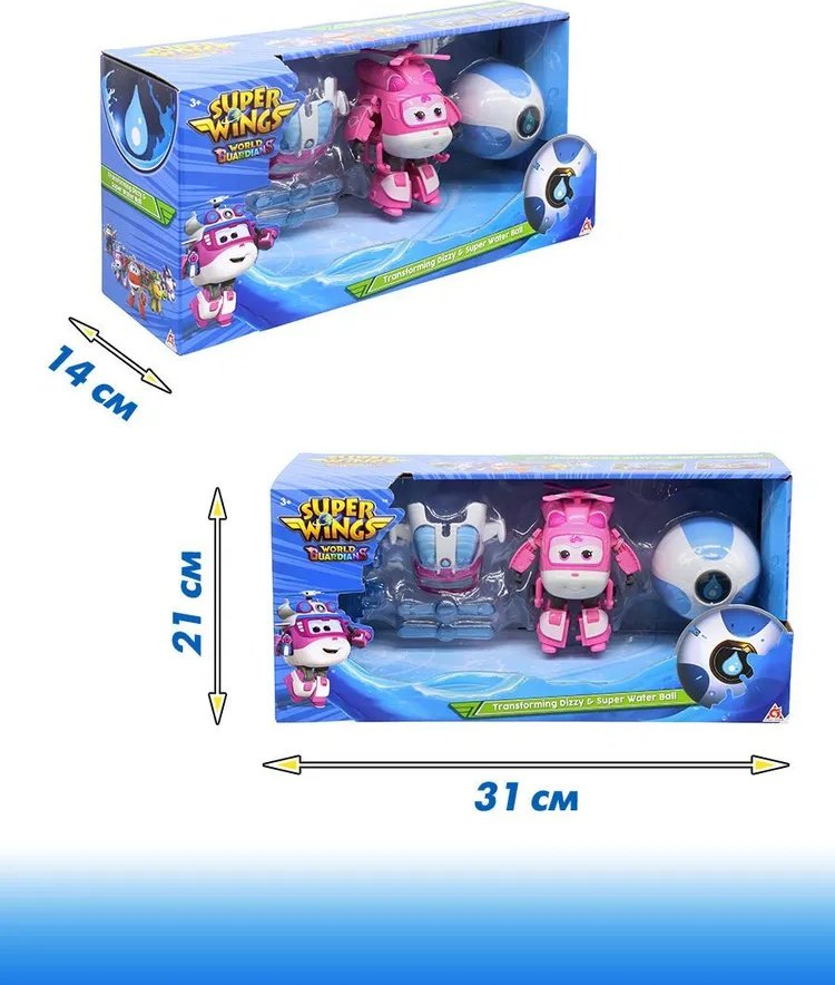 Трансформер Super Wings Диззи с супер шаром, высота 13.5 см - ForteMarket Трансформер Super Wings Диззи с супер шаром, высота 13.5 см купить,0