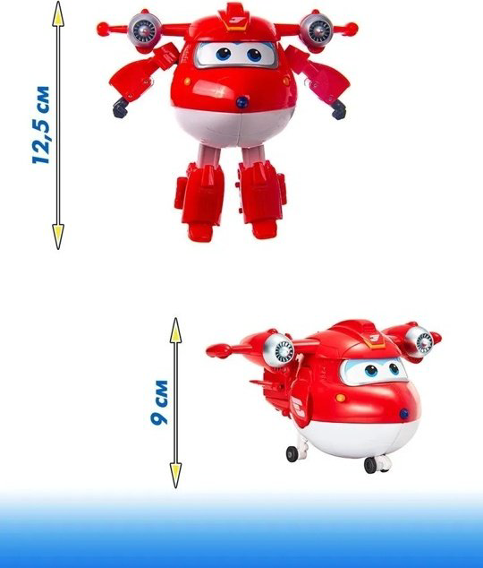 Трансформер Super Wings Трансформер Super Wings Супер Джет EU740283, высота 12 см купить,NaN