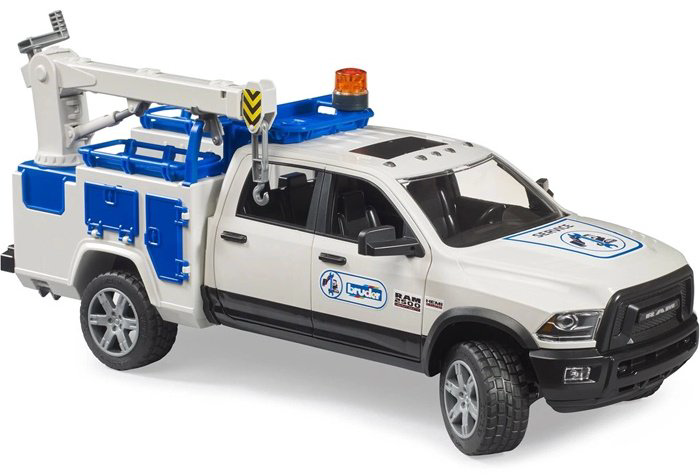 Машина Bruder Пикап дорожной службы Dodge RAM белый, синий