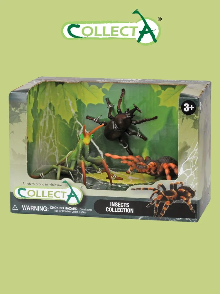 Фигурка Collecta Жук, паук, саранча 3 см 3 шт