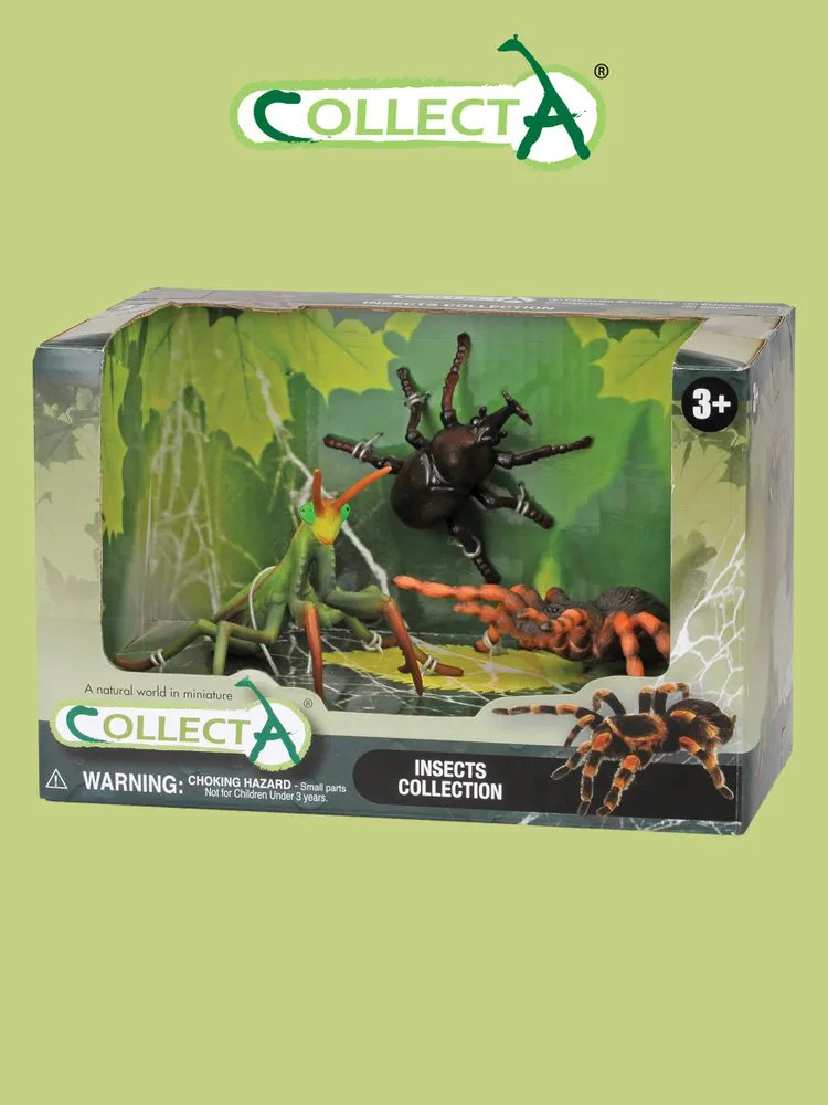 Фигурка Collecta Жук, паук, саранча 3 см 3 шт