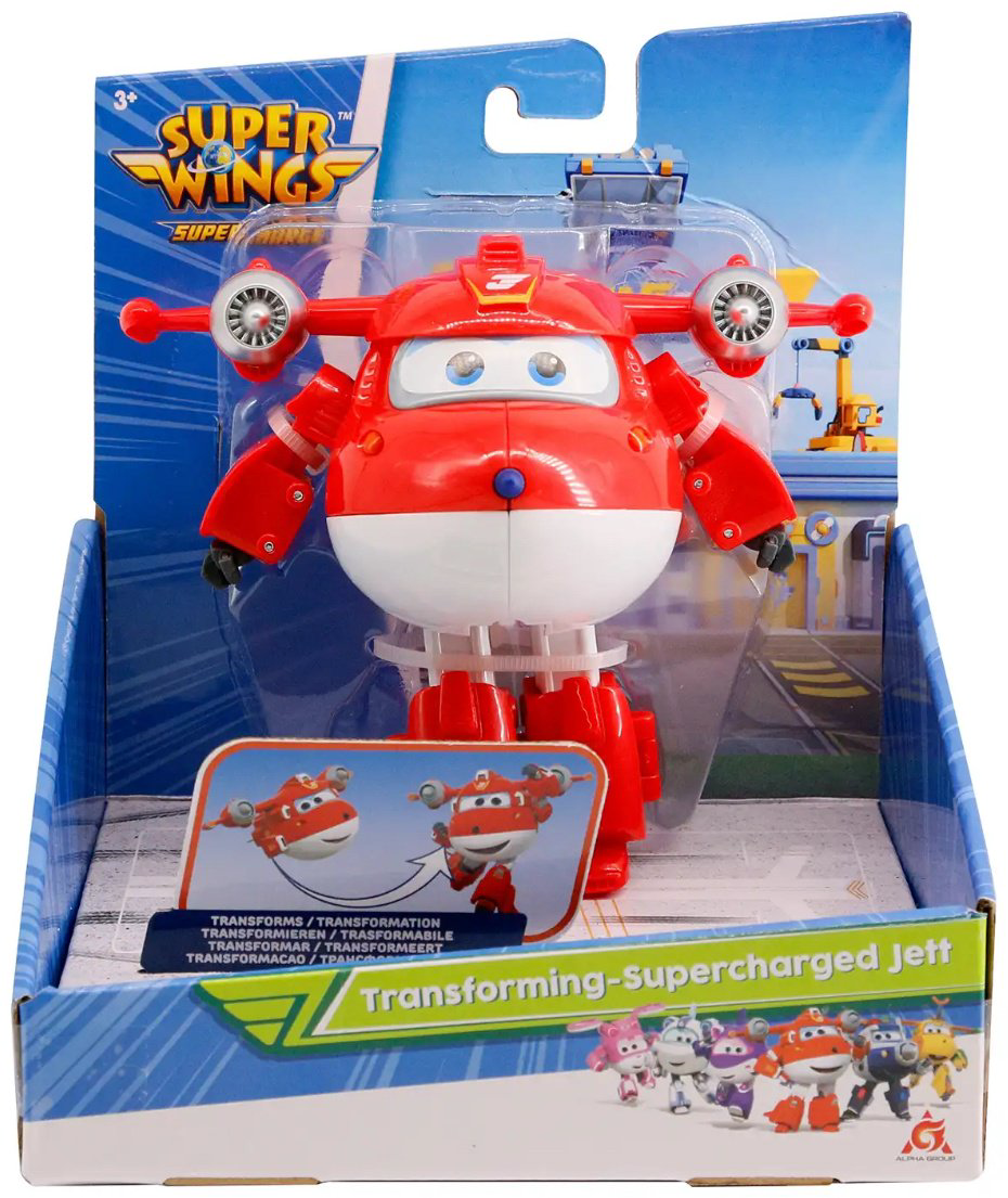 Трансформер Super Wings Трансформер Super Wings Супер Джет EU740283, высота 12 см купить,NaN