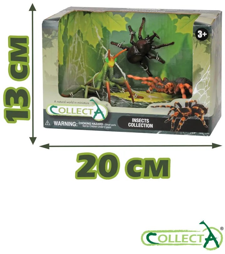 Фигурка Collecta Жук, паук, саранча 3 см 3 шт
