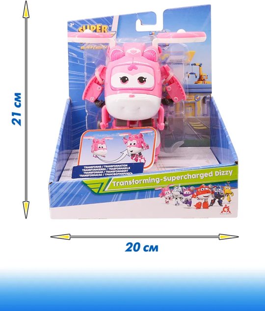 Трансформер Super Wings Диззи, высота 13 см - ForteMarket Трансформер Super Wings Диззи, высота 13 см купить,0
