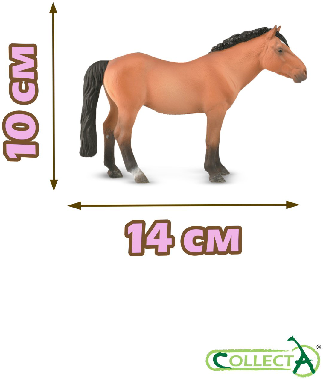 Фигурка Collecta Монгольский жеребец 10 см 1 шт купить,NaN