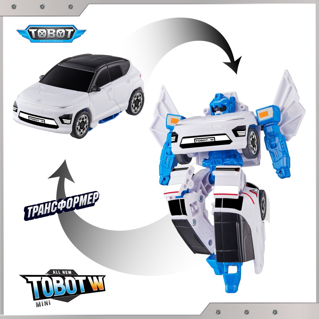 Трансформер Tobot Мини-Тобот W, высота 11.5 см
