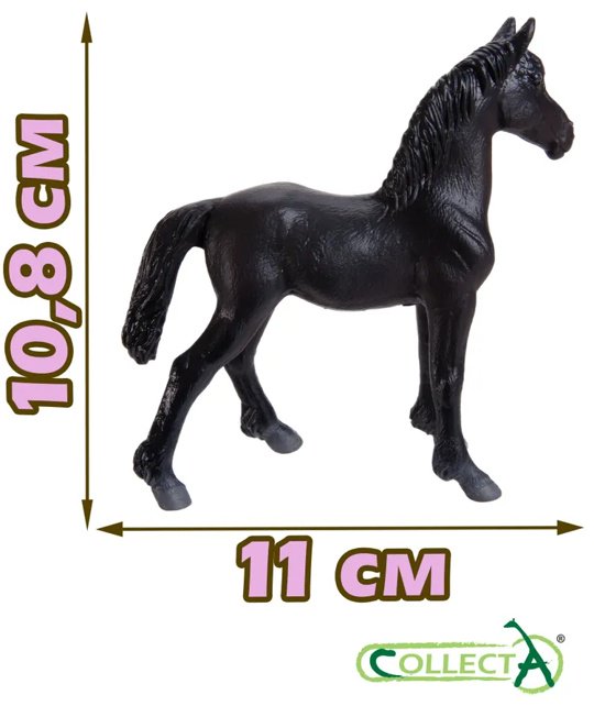 Фигурка Collecta Жеребёнок Фризской лошади 10.8 см 1 шт