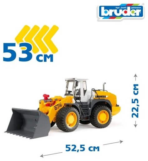 Спецтехника Bruder Liebherr L574 желтый