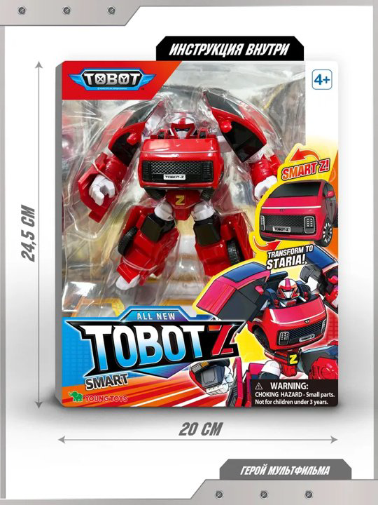 Трансформер Tobot МЕДИУМ Z, высота 13 см купить,NaN