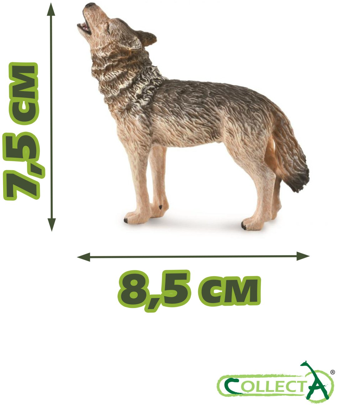 Фигурка Collecta Обыкновенный волк 7.5 см 1 шт купить,NaN