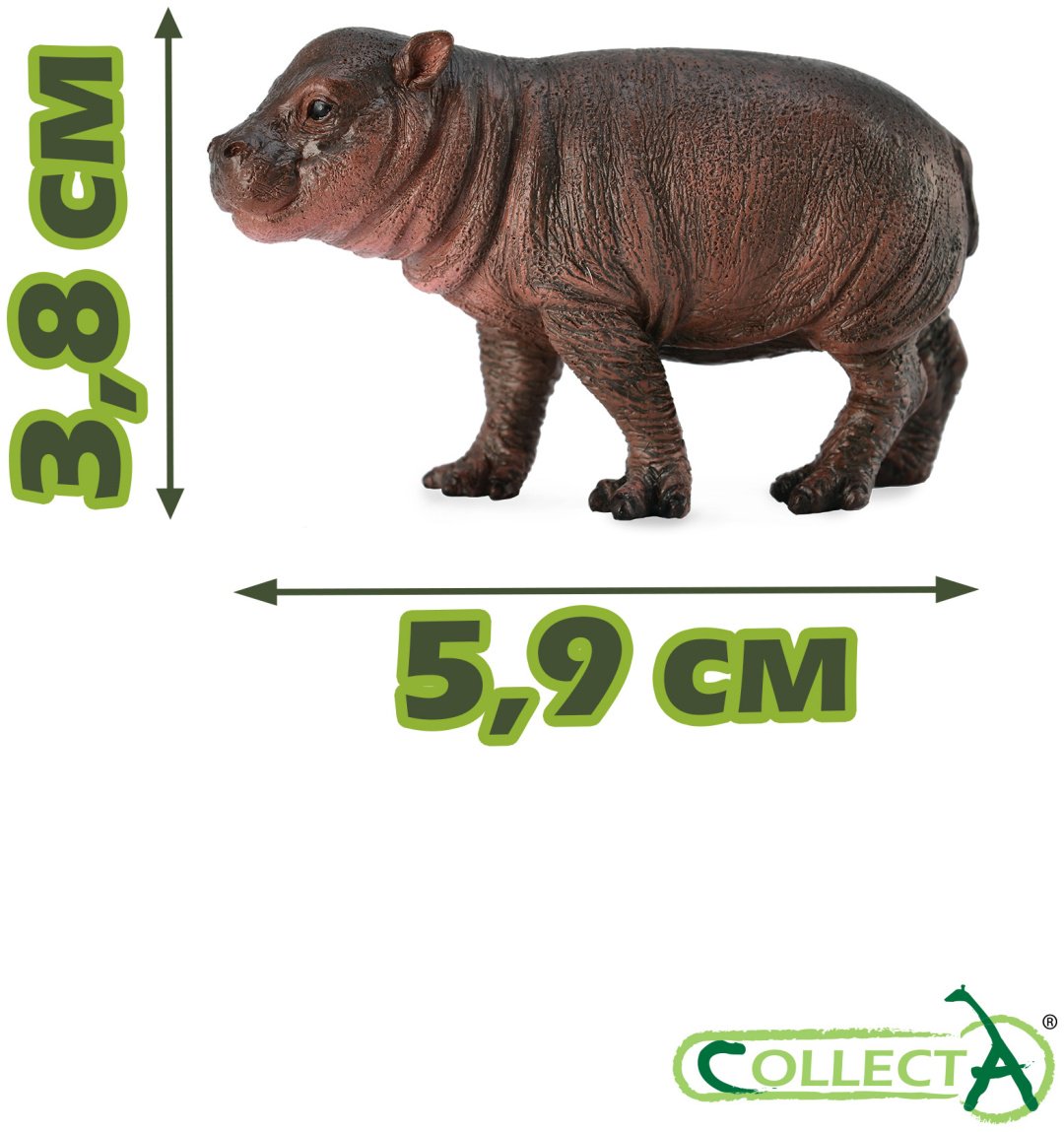Фигурка Collecta Детёныш карликового бегемота 3.8 см 1 шт