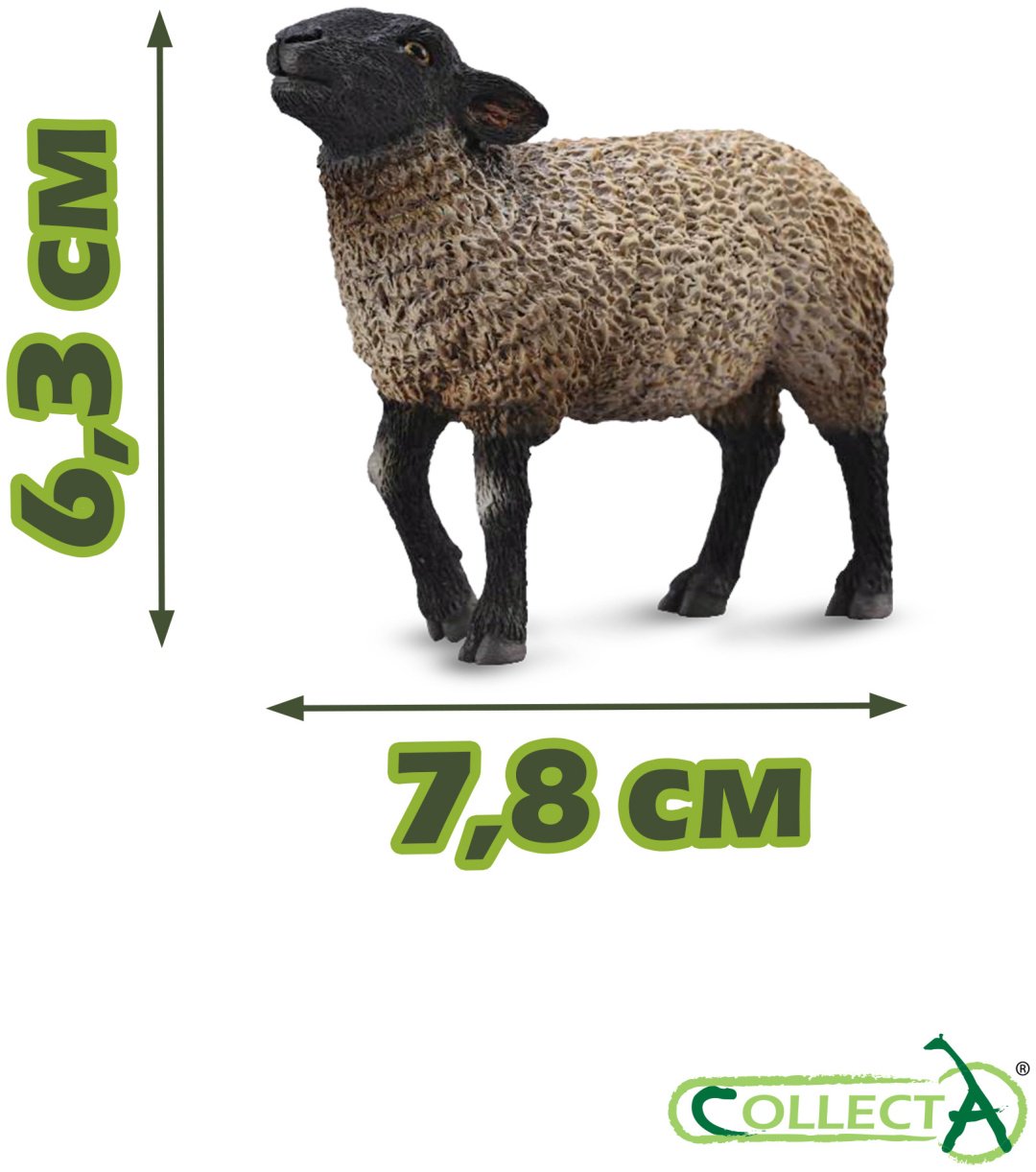 Фигурка Collecta Овца Суффолк 6.3 см 1 шт
