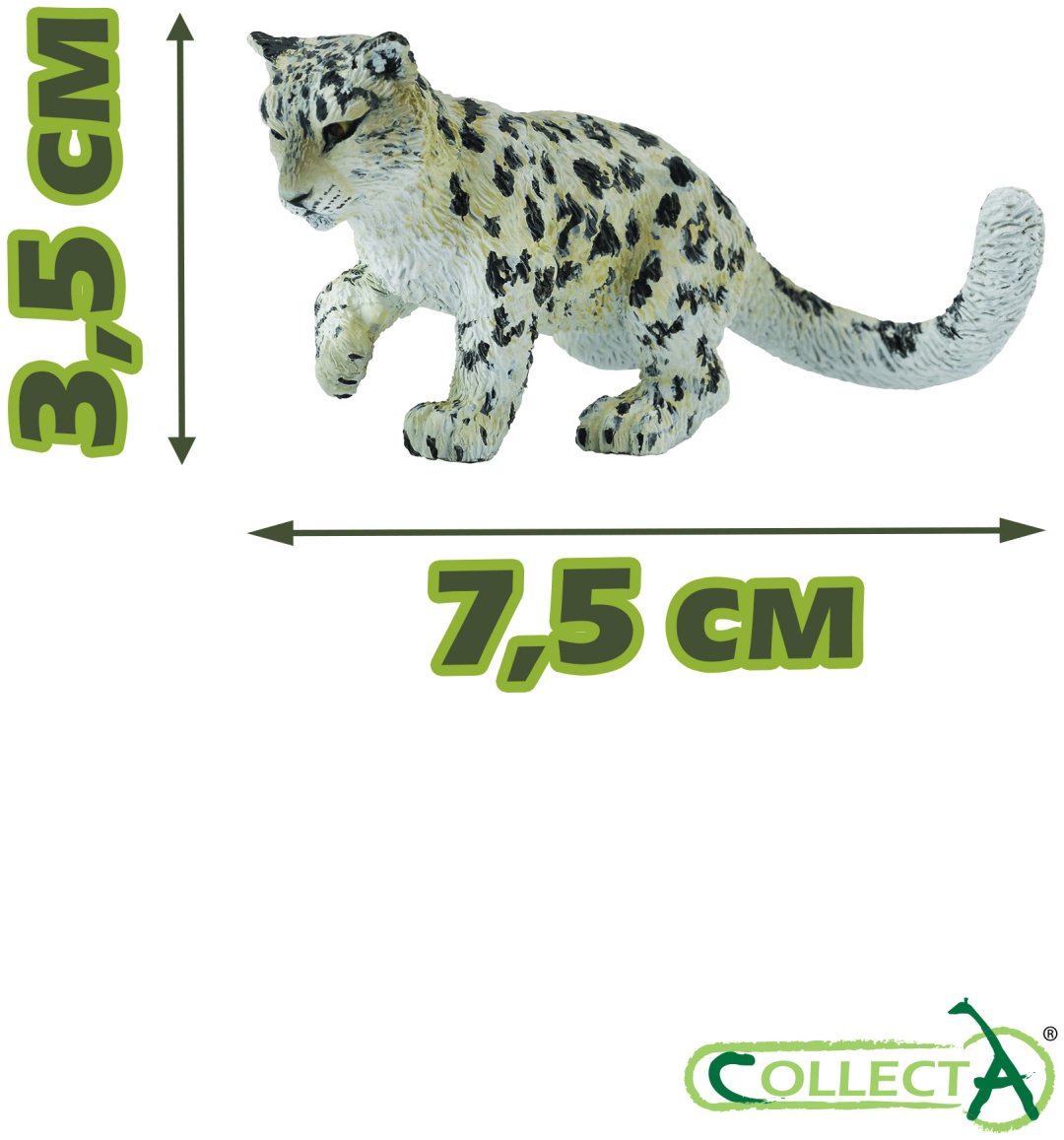 Фигурка Collecta Детёныш снежного барса 3.5 см 1 шт