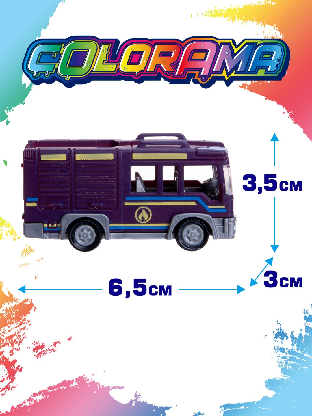 Машина Colorama МЧС модель 1 YYL558086-1, пластик, мультиколор купить,0