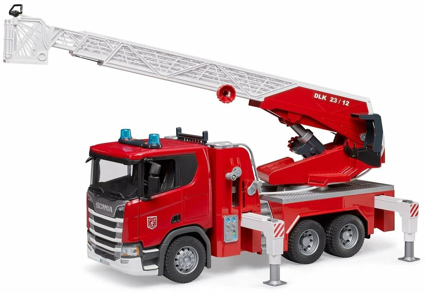 Пожарная машина Bruder Scania белый, красный купить,NaN