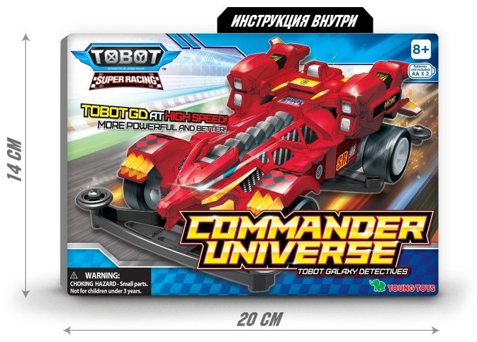 Машина Tobot SUPER RACING 301203, пластик, мультиколор