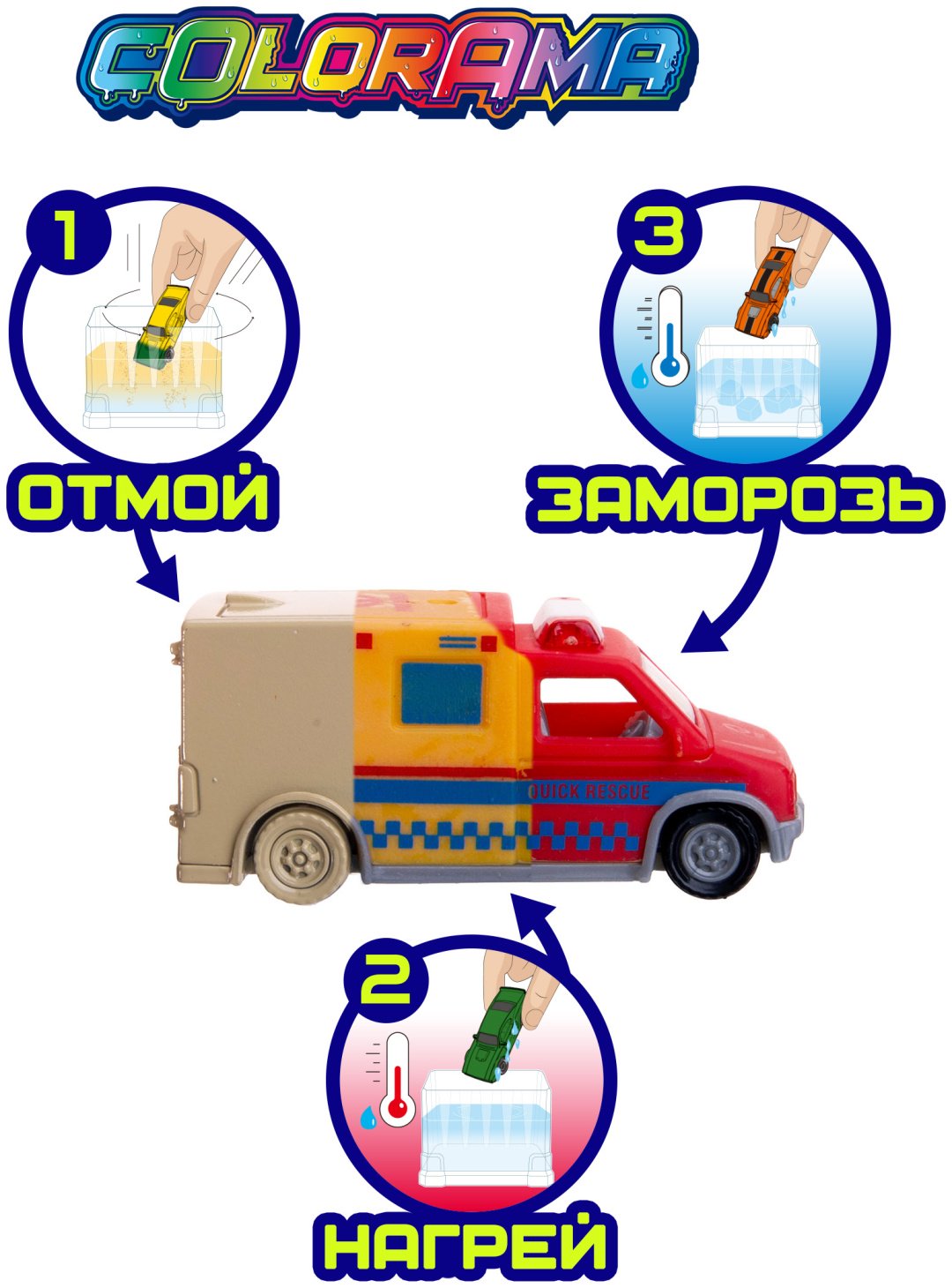 Машина Colorama МЧС модель 2 YYL558086-2, пластик, мультиколор