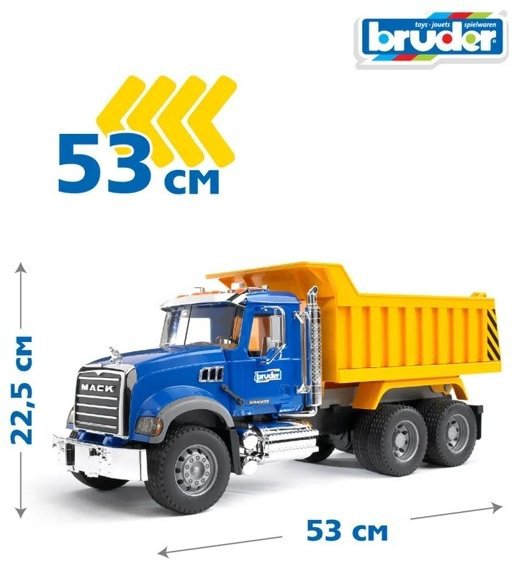 Грузовая MACK Granite синий, желтый купить,NaN