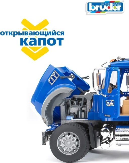 Грузовая MACK Granite синий, желтый