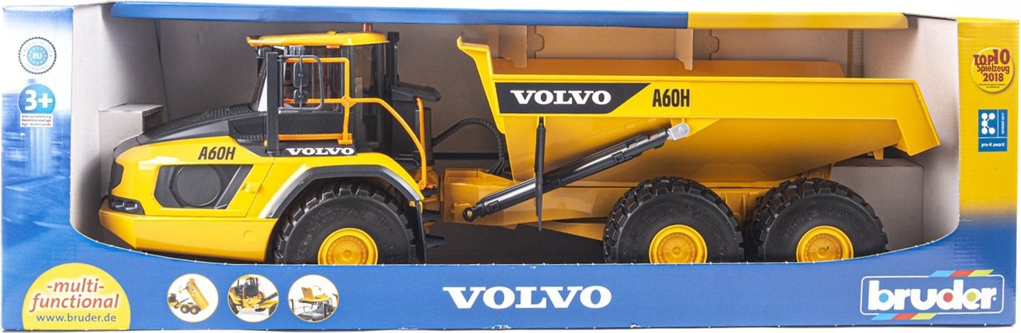 Спецтехника Bruder Самосвал Volvo A60H черный, желтый