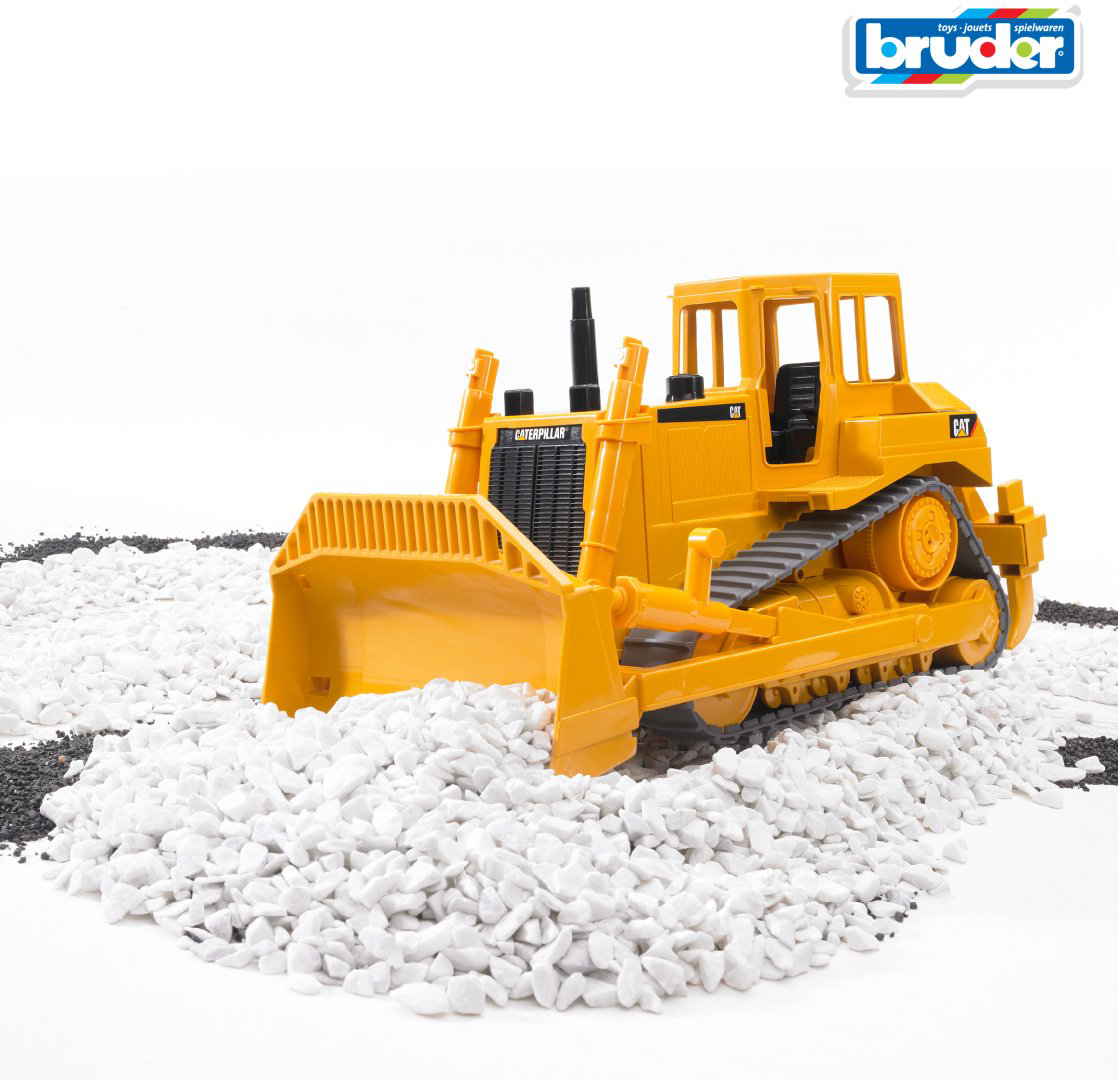 Спецтехника Bruder Бульдозер CAT 02-422, Abs-пластик, желтый, черный купить,NaN