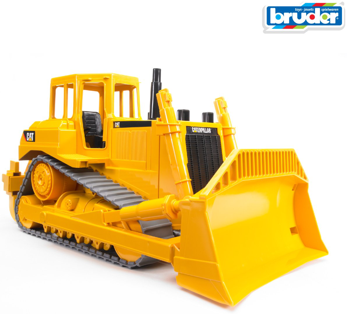 Спецтехника Bruder Бульдозер CAT 02-422, Abs-пластик, желтый, черный купить,NaN