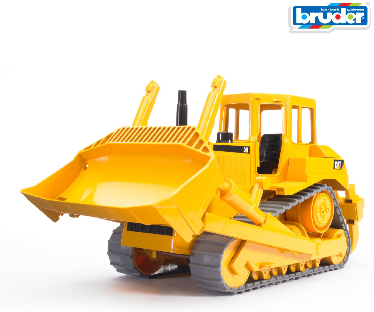 Спецтехника Bruder Бульдозер CAT 02-422, Abs-пластик, желтый, черный купить,NaN