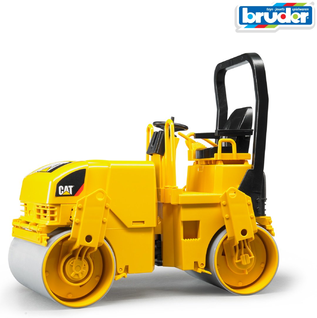 Спецтехника Bruder Каток CAT 02-433, Abs-пластик, желтый, черный