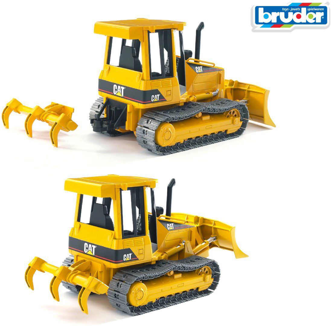 Спецтехника Bruder Бульдозер гусеничный CAT 02-443, Abs-пластик, желтый, черный купить,NaN