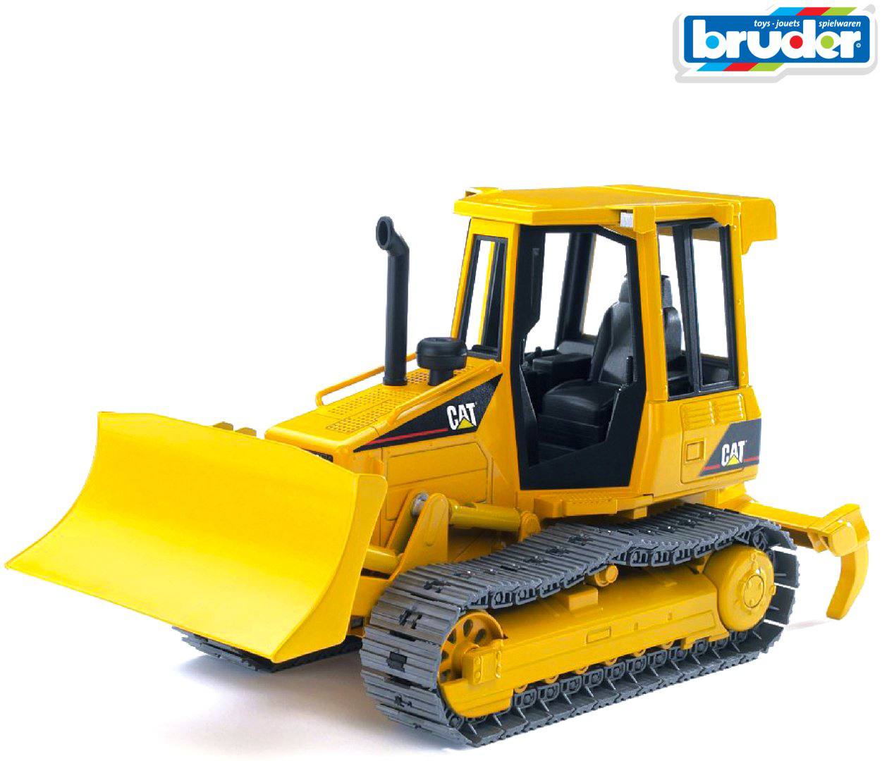 Спецтехника Bruder Бульдозер гусеничный CAT 02-443, Abs-пластик, желтый, черный купить,NaN