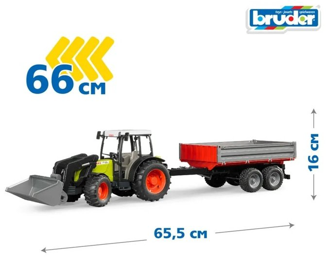 Трактор Bruder Claas Nectis 267 F мультиколор купить,NaN