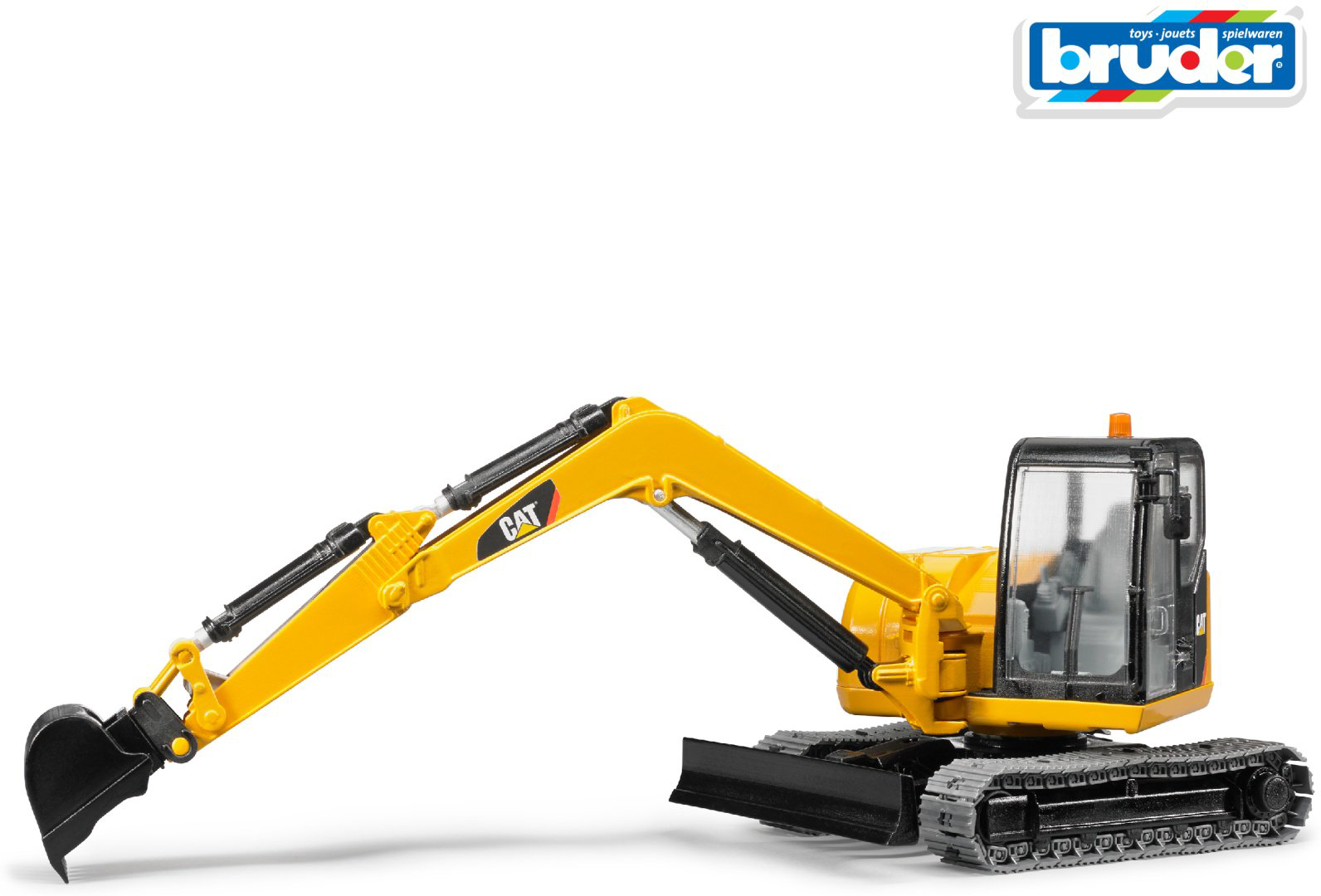 Спецтехника Bruder Экскаватор гусеничный CAT 02-456, Abs-пластик, желтый, черный купить,NaN