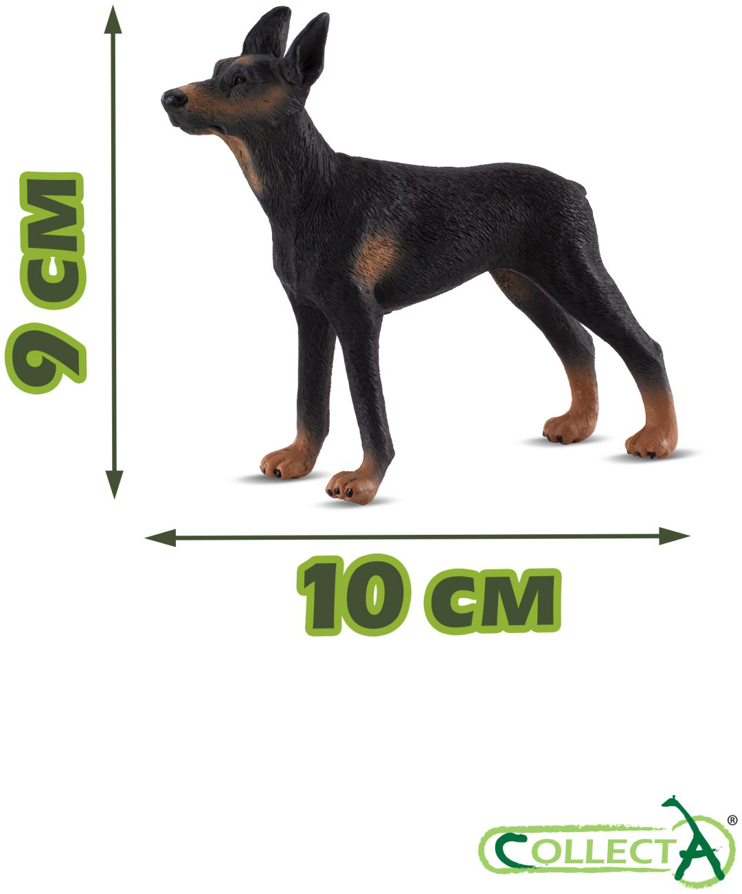 Фигурка Collecta Доберман-пинчер 9 см 1 шт купить,NaN