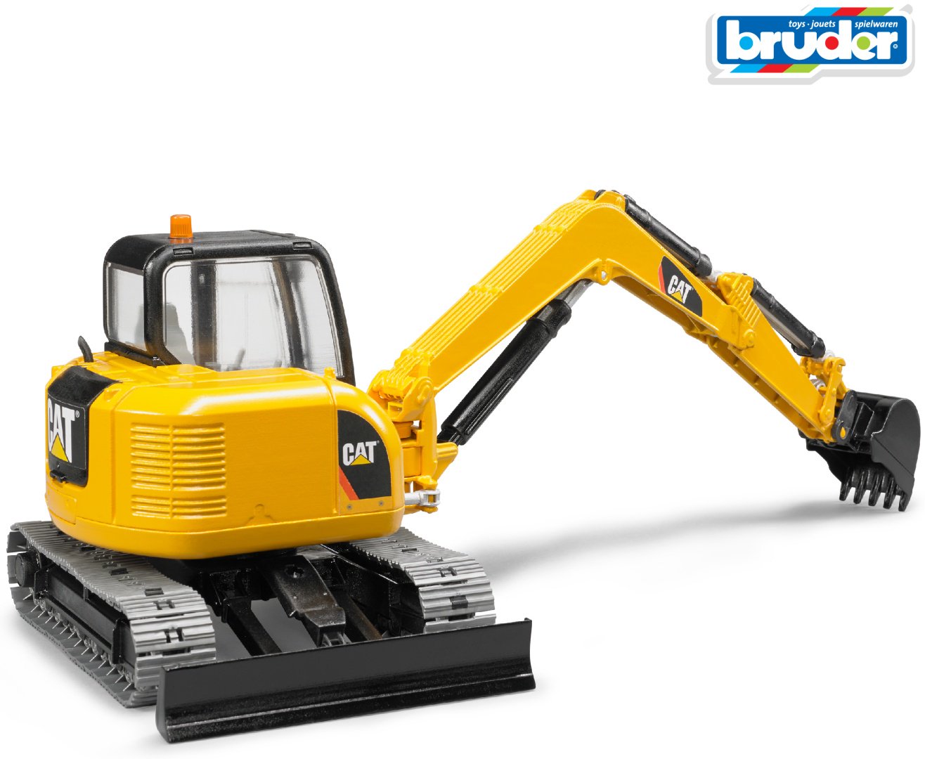 Спецтехника Bruder Экскаватор гусеничный CAT 02-456, Abs-пластик, желтый, черный