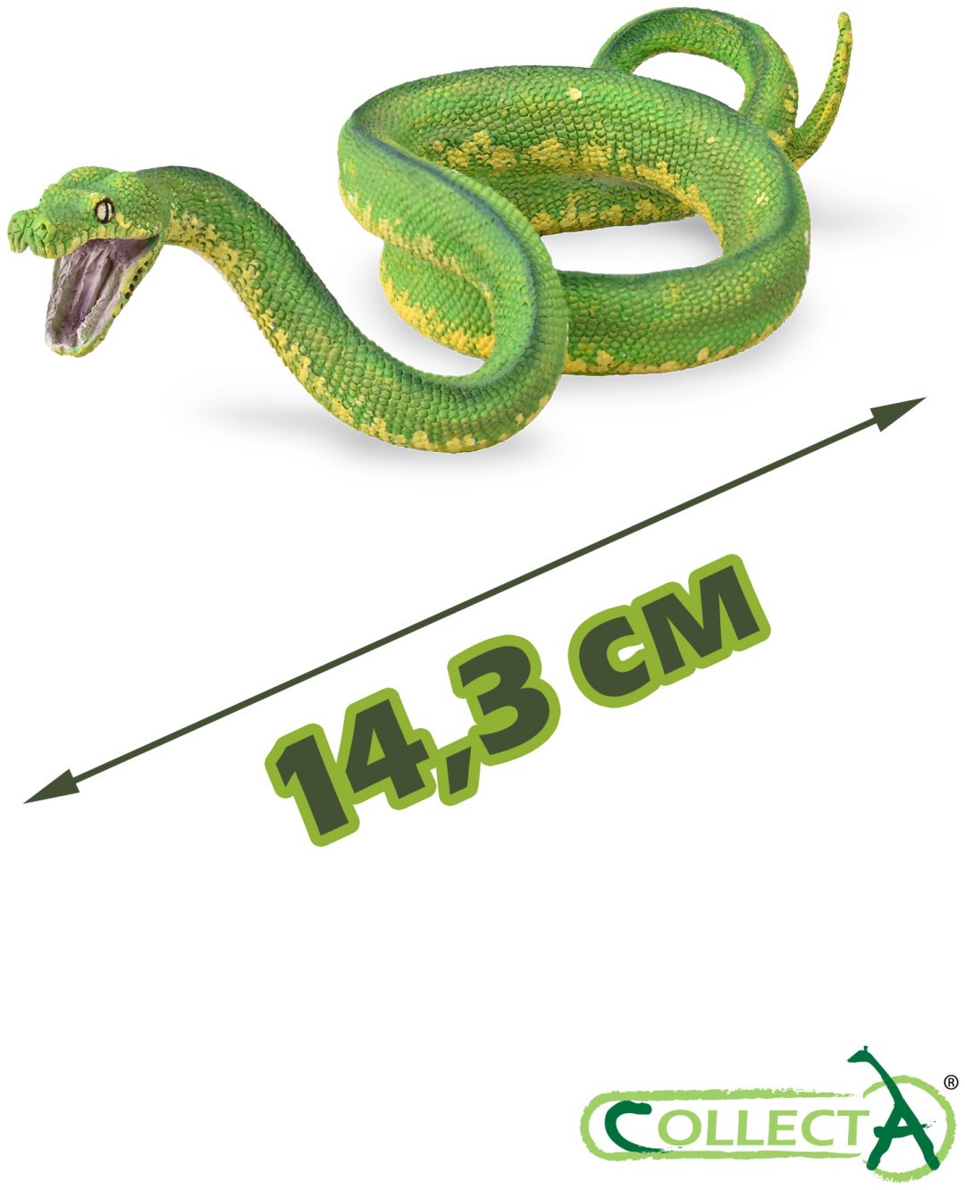 Фигурка Collecta Питон зелёный 14.3 см 1 шт