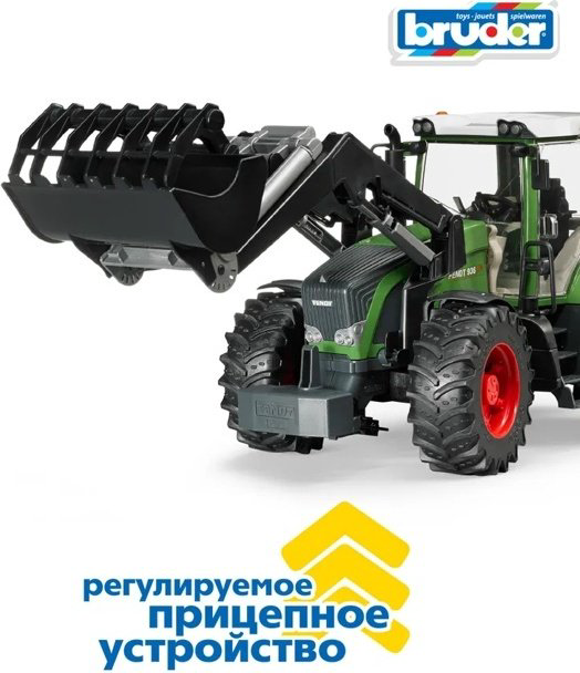 Трактор Bruder Трактор Fendt 936 Vario черный, зеленый купить,NaN