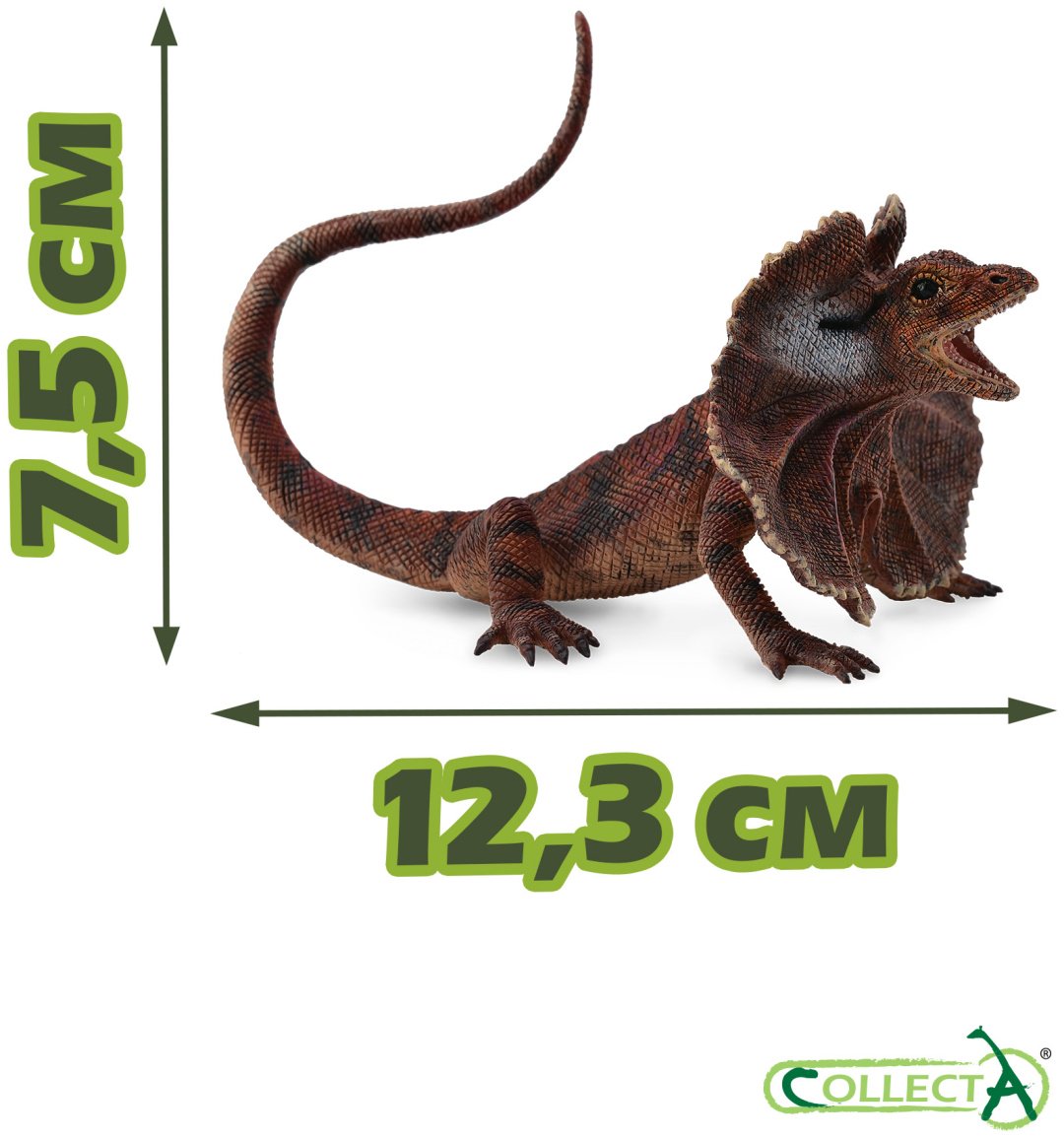 Фигурка Collecta Плащеносная ящерица 7.5 см 1 шт