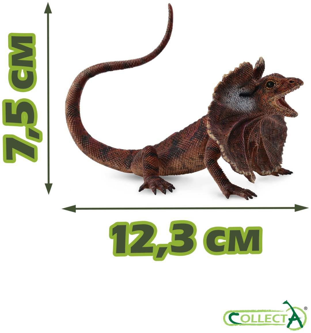 Фигурка Collecta Плащеносная ящерица 7.5 см 1 шт купить,NaN