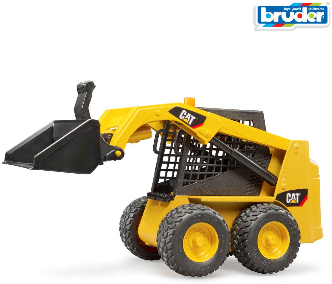 Спецтехника Bruder Мини погрузчик CAT 02-481, Abs-пластик, желтый, черный