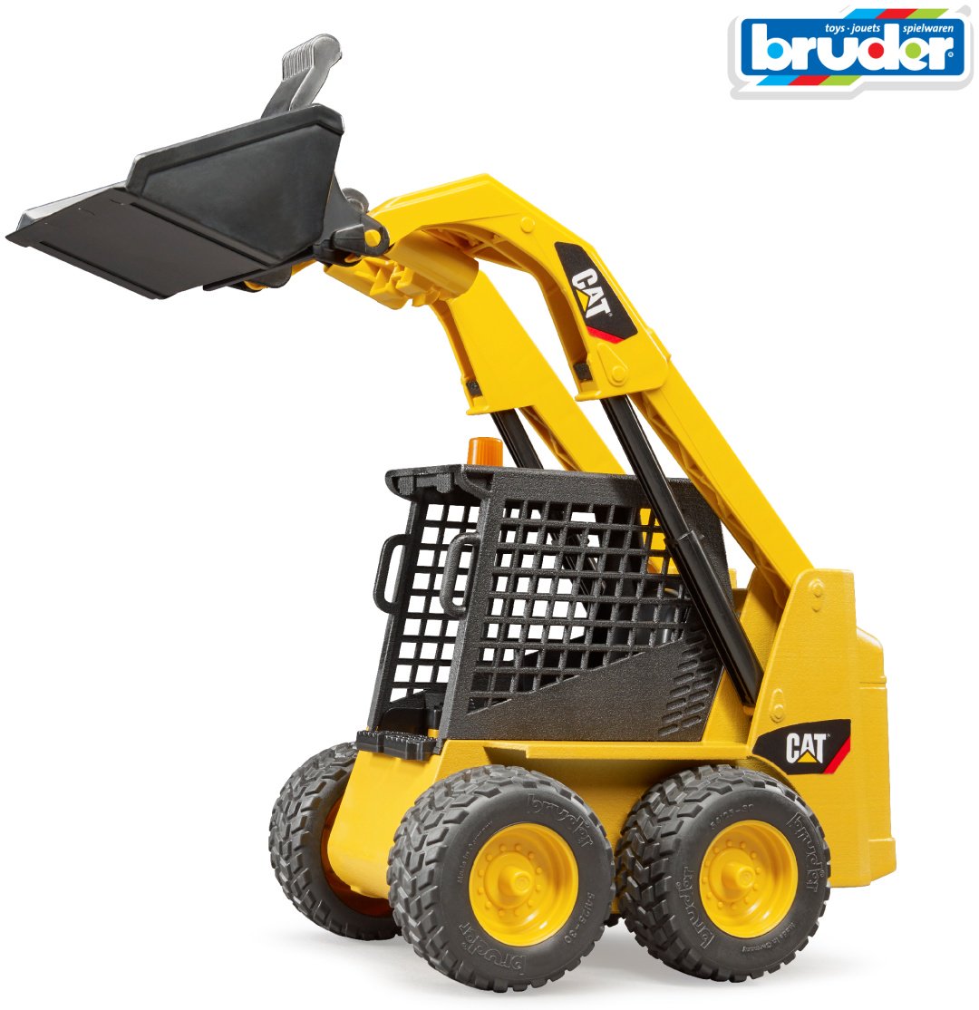 Спецтехника Bruder Мини погрузчик CAT 02-481, Abs-пластик, желтый, черный