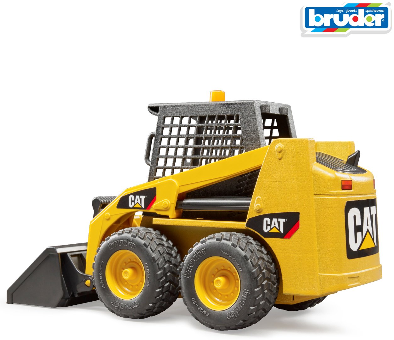 Спецтехника Bruder Мини погрузчик CAT 02-481, Abs-пластик, желтый, черный