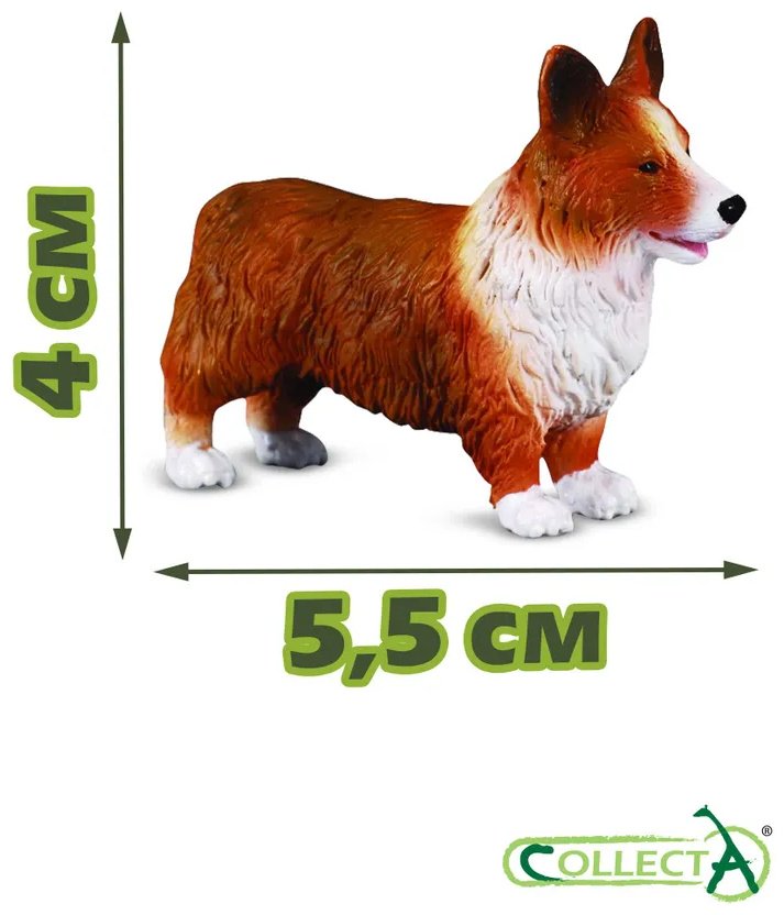 Фигурка Collecta Собака Корги, M 4 см 1 шт