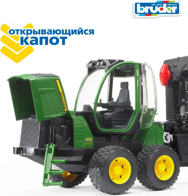 Трактор Bruder Трактор John Deere 1210E зеленый купить,NaN