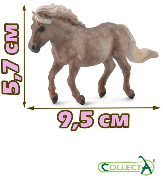 Фигурка Collecta Пони Шетландский пятнисто-серый 5.7 см 1 шт