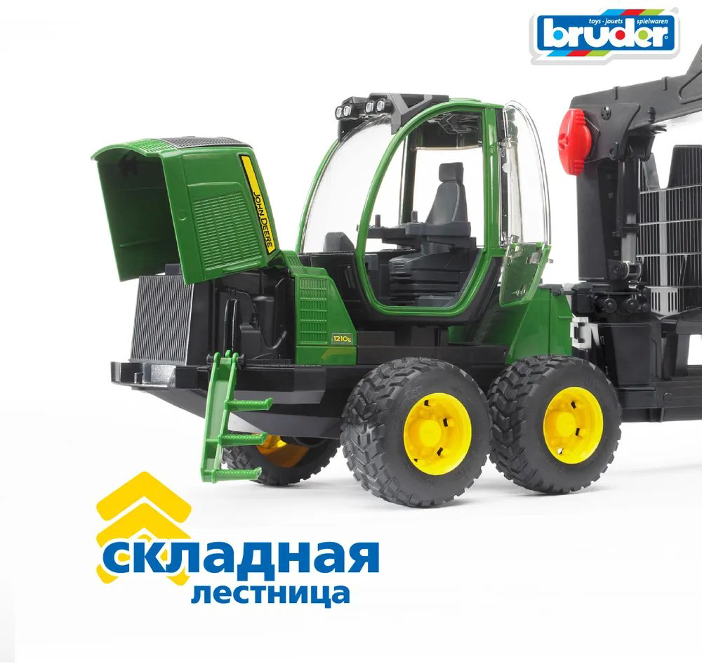 Трактор Bruder Трактор John Deere 1210E зеленый купить,NaN