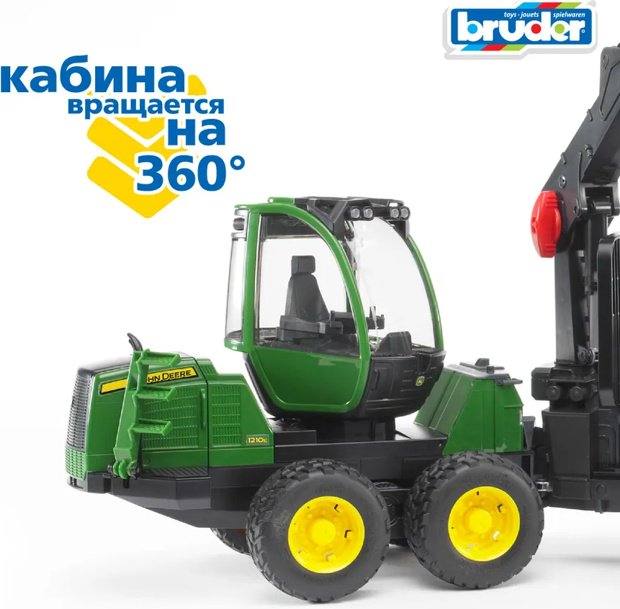 Трактор Bruder Трактор John Deere 1210E зеленый купить,NaN
